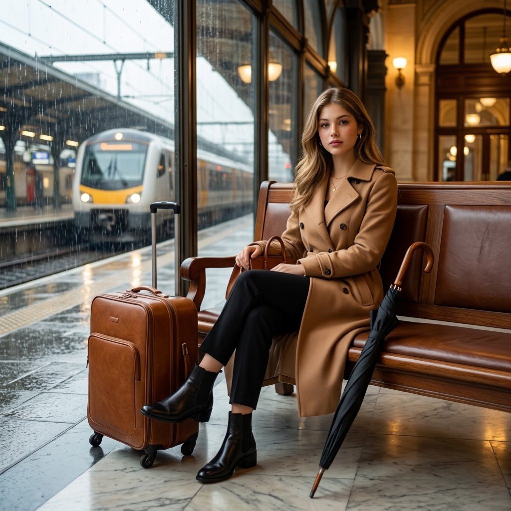Rainy Station Full Body