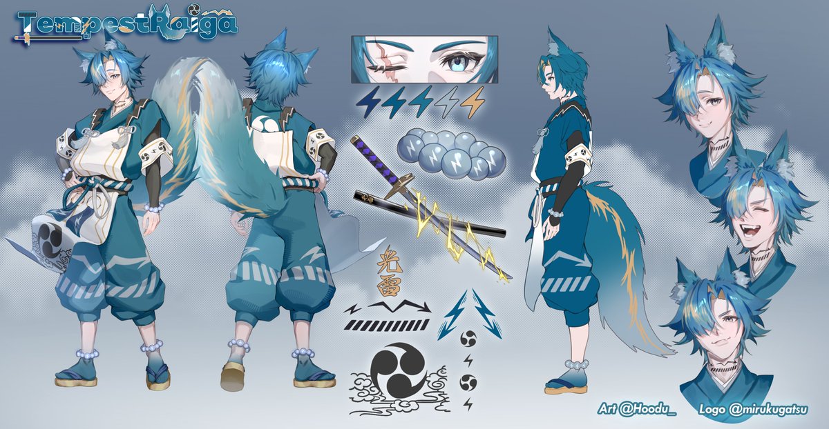 tempestraiga's tweet photo. ⛈️Official Reference Sheet🌪️
Hi there! I'm Raiga or some know me as Tempest! I'm your storm werewolf vtuber that is here to guide you to safety in this massive storm! ༄
Oop, watch out for that tornado over there!
Oshi Mark - ⛈️🌪️
Fan Name - Storm Cells
General tag - #temprai
Live - #tempestshelter
Art - #tempsketch
Clip / Memes - #raigamoments