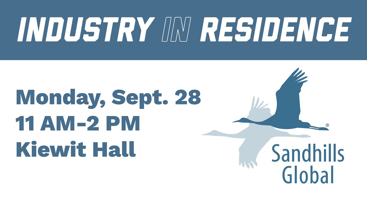 UNLComputing's tweet photo. Stop by Kiewit Hall today to learn about career opportunities with @SandhillsCareer! https://t.co/9UB08ALRrV