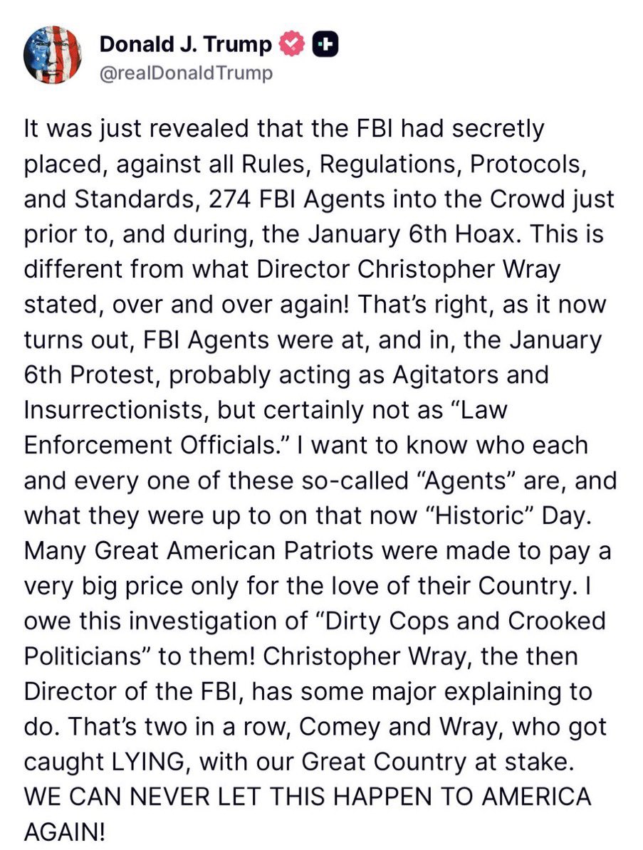 real_EBS_'s tweet photo. BREAKING 🚨 January 6th is now CONFIRMED to be a FEDsurrection. Lock Nancy Pelosi up https://t.co/FqbNLfj1q1
