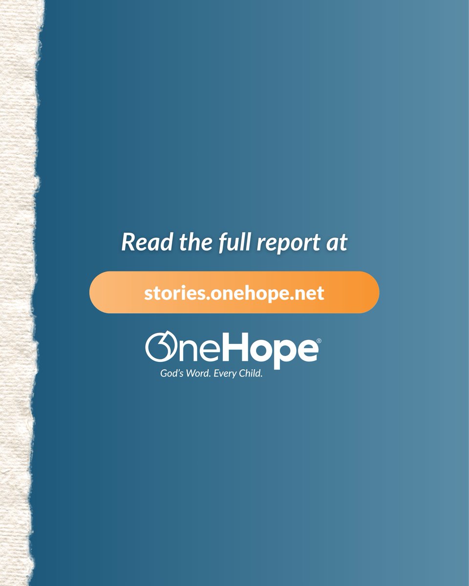 OneHope's tweet photo. At OneHope, prayer is our first response. We invite you to join us in praying for children and youth around the world!  

This month, pray with us for the needs, opportunities, and communities highlighted in our September Global Report. Together, we can bring the needs of the next generation before the Lord. 🙏 

Find the full prayer points in our September Global Report at https://t.co/nW5lwQVpUW. #GodsWordEveryChild #OneHope