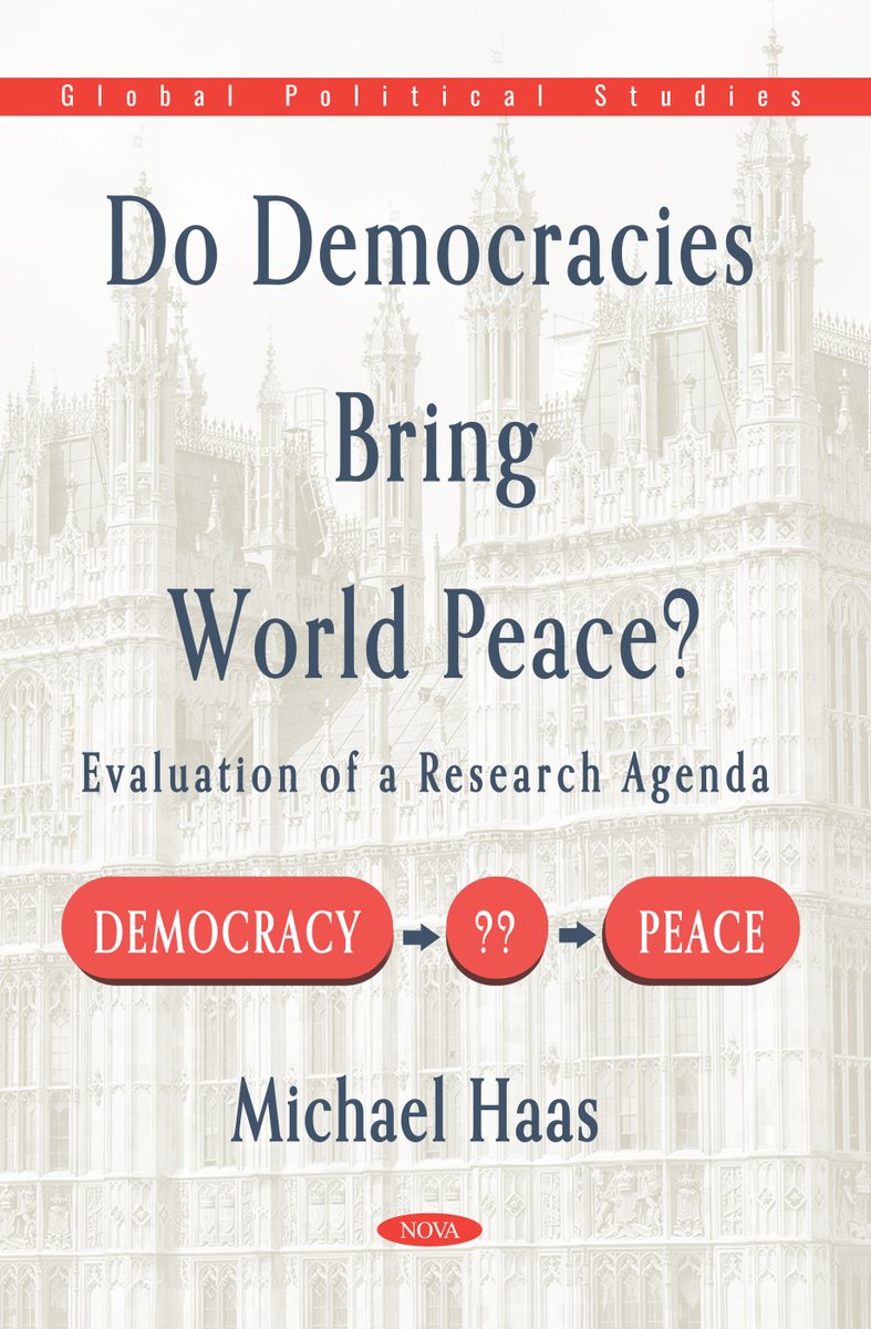 NOVA_Publishers's tweet photo. This book includes six chapters that question the concept of “democratic peace” and its misconceptions, while also highlighting the research put forth into democracy and “democratic peace” propositions. https://t.co/Mlm3ax9qT9 #newbook #democracy #politicalscience #worldpeace https://t.co/6eN2PBiiWQ