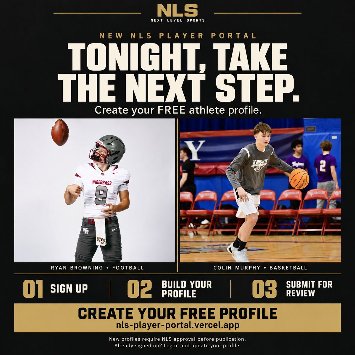nlevelsports's tweet photo. Athletes: take one recruiting step tonight.

Create your FREE NLS profile. Add your stats, academics and highlight links, then submit it for review.

Already signed up? Update your latest film and numbers.

Start here ⬇️
https://t.co/37Kyo2fw4j

@mosesk225 @Uorangemen2 https://t.co/ff1ISTjZCB