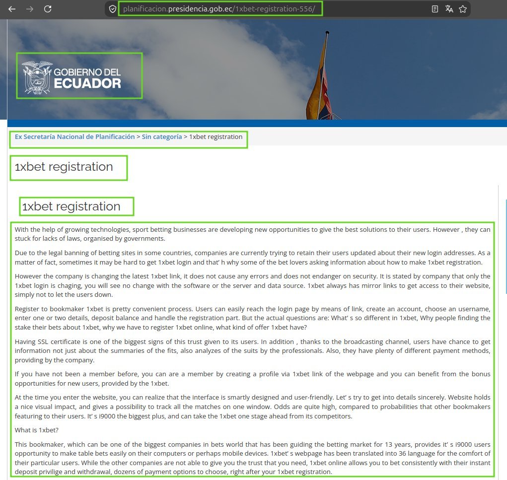 usuariosdigital's tweet photo. #AlertaDigitalEC
Dominios o subdominios .GOB.EC de instituciones públicas de #Ecuador, comprometidas con código y/o contenido inauténtico de juegos de azar o sexual     

⚠️Webs comprometidas: @Presidencia_Ec @MIT_Ecuador @GadPuyo vía @rocurun

Resultados https://t.co/K7ghPJoe1C https://t.co/txAvrDlN9Y