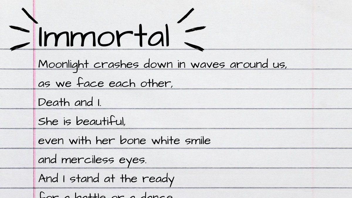 maryrosecorc's tweet photo. I present a poem about a vampire, or maybe my character, Sebastian? https://t.co/463ujfL9bm
#poem #poetry #writing #immortality #immortal #mortality #mortal https://t.co/aDGzIb7pUU