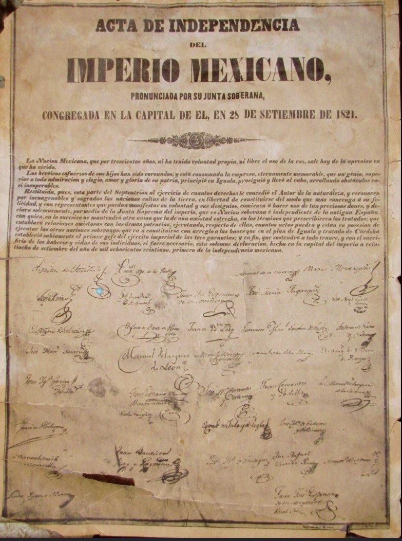 beltrandelrio's tweet photo. Hoy, hace 205 años se firmó el Acta de Independencia del Imperio Mexicano. https://t.co/duyH7KXo7a