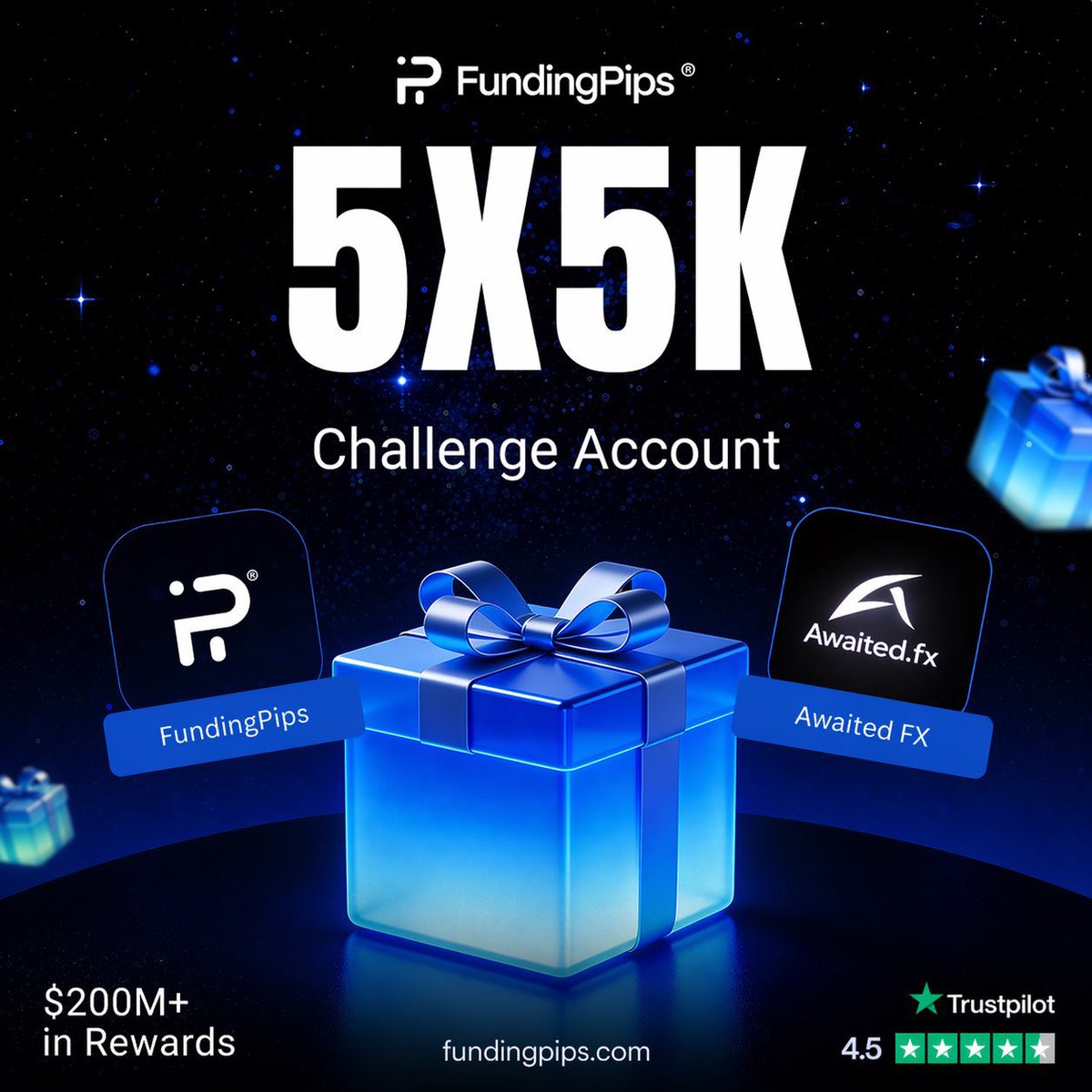SantanuKDX's tweet photo. 🚨 $25,000 FUNDINGPIPS GIVEAWAY 🚨

🎁 5 Traders 5 Winners 👀
Win 5 × $5,000 2Step Accounts 🔥

How to enter 👇

✅ Follow @SantanuKDX @PropFirmCulture @fundingpips @NovaXTrade @avikkfp 

✅ Like,Repost and Quote this post

✅ Comment & tag 3 traders

✅ follow our insta- https://t.co/Mdpoc5JQJY

✅ Join my Discord- https://t.co/z4gOkAHoud

✅ Submit your entry proof in the DC Giveaway channel

🏆 5 winners will be randomly selected on X & Discord

Good luck traders and stay Active🤞🏻🍀