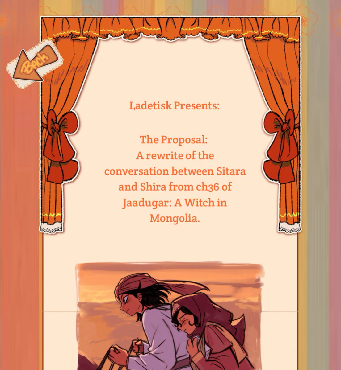 Ladetisk's tweet photo. My Shirafati fanfic is done!!! Please read it on my website ^^
I Hope the link works😼

https://t.co/2mSPn45zwA 

#jaadugar #天幕のジャードゥーガル https://t.co/hoKOjTXmyr