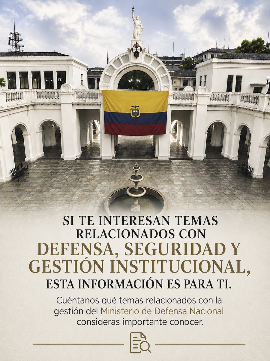 armada_ecuador's tweet photo. Si te interesan los temas
relacionados con la Defensa
Nacional, esta información es para
ti.
#TransparenciaDefensa
Accede al portal:
https://t.co/cdwepNY2NN
@DefensaEc https://t.co/lZWeOo0MM0