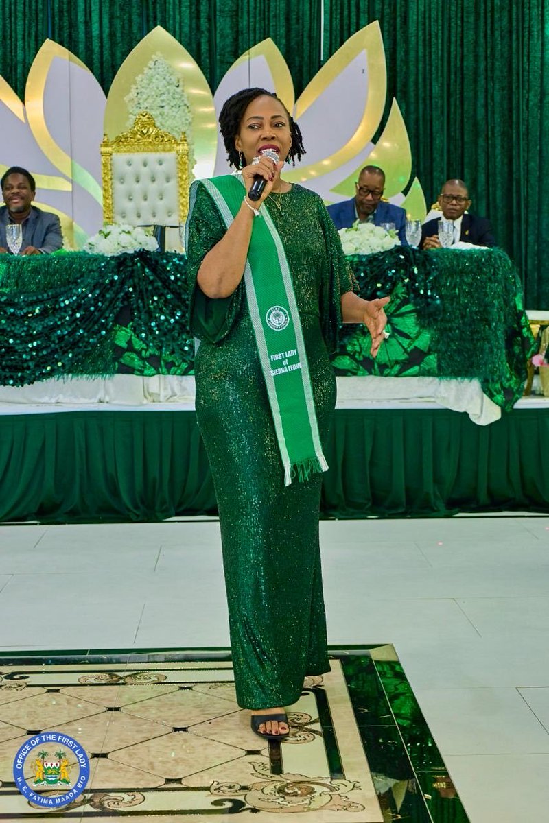 FirstLadyBio's tweet photo. What a night we had! 

The women of the SLPP North America came together in a beautiful spirit of sisterhood, unity, and solidarity to celebrate our great party and the important role women continue to play in its growth and development.

It was a celebration not only of our political family, but also of the progress we have made in creating greater space for women to participate meaningfully in governance, leadership, and national development. When women are given the opportunity to lead, contribute, and shape decisions, our communities and our nation benefit.

I was deeply honoured to stand among so many strong, committed, and inspiring women who continue to believe in the values of service, inclusion, and progress. Our strength lies in our unity, and our voices are even more powerful when we stand together.

To the women of SLPP North America, thank you for your dedication, your resilience, and your unwavering commitment to our party and our beloved Sierra Leone. Let us continue to support one another, lift each other up, and create opportunities for the next generation of women to lead.

One Country, One People.

FMB