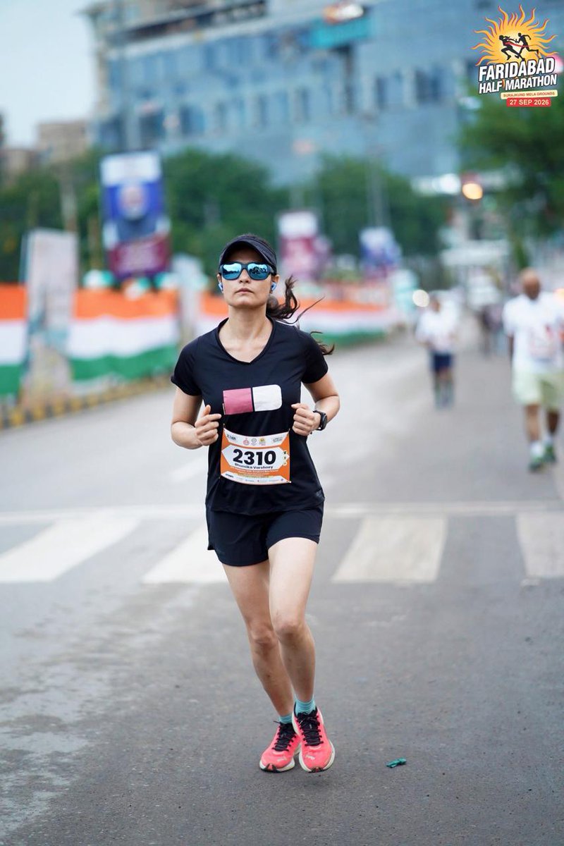 CISFHQrs's tweet photo. 🏃‍♀️CISF Champions of Endurance, Fitness & Determination!

CISF personnel showcased remarkable sporting excellence with podium finishes at prestigious Half Marathons held on 27.09.2026.

At the 1st Edition of Chandaka Green Marathon, Bhubaneswar, organised by the Government of Odisha, Shri Sanat Kumar Patel, Commandant, CISF Unit Paradip Port, secured 2nd position in the Half Marathon. His podium finish comes soon after his commendable performance at the challenging Spiti Marathon.

Smt. Bhumika Varshney, Deputy Commandant secured 2nd Runner-Up (3rd Prize) in the Women’s Category at the Faridabad Half Marathon, completing the challenging 21.1 km course in an impressive 2 hours.

These achievements reflect the spirit of endurance, discipline, determination and fitness that continues to define the CISF sporting ethos.

Congratulations to both officers for bringing laurels to CISF! 

#NariShakti #WomenInUniform #HalfMarathon #Fitness #Endurance 

@HMOIndia   
@paradipport  
@DC_Faridabad  
@CMO_Odisha  
@CISFSouth   
@CISFNorth