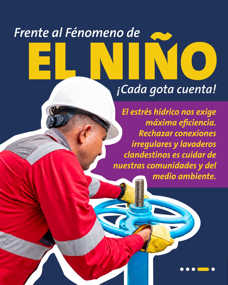 VeoliaAguasNS's tweet photo. El fraude de agua no lo paga solo quien lo comete. ¡Nos cuesta a todos!
Fugas invisibles, desperdicio de agua, menor presión y suspensiones imprevistas pueden afectar a todo un sector.
Y ante los desafíos que trae el fenómeno de El Niño, cada gota cuenta aún más. 🌱💧

En #VeoliaAguasDelNorteDeSantander promovemos una #TransformaciónEcológica que empieza por hacer un uso responsable del agua, rechazar las conexiones irregulares y proteger este recurso que es de todos.

Cuidar el agua también es cuidar nuestra comunidad.