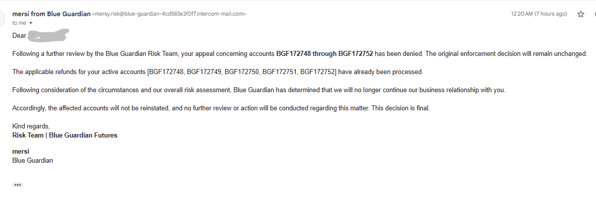 story_mythy's tweet photo. @GuardianFutures you're keeping my $10k payout and banning me over one 31-second trade on July 22, on eval accounts, matched to a trader I don't know. You showed no link between us, and the payout came from different accounts. One trade isn't coordinated trading. @seanbaint https://t.co/DdBWIe1TrC