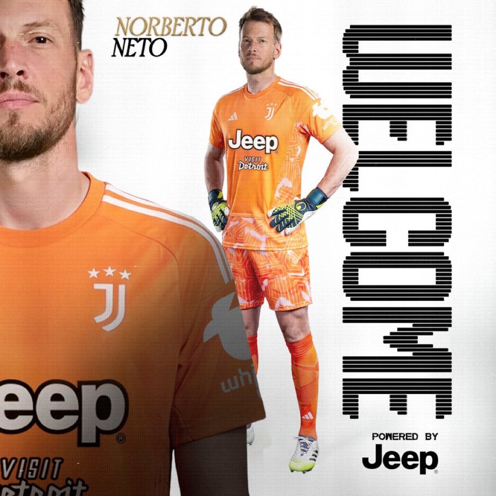 golsdobrasil1's tweet photo. 🚨 OFICIAL!

Neto é o novo goleiro da Juventus.

📸 Divulgação/Juventus https://t.co/kXGNdtR9XP