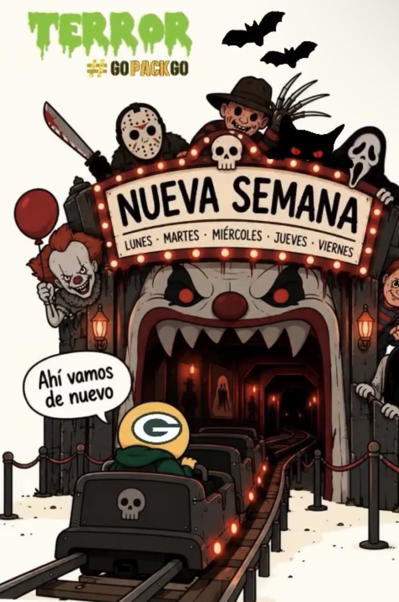 SoyOtraAriana's tweet photo. Ahí vamos de nuevo… 
¡Feliz semana, cheeseheads! 💚💛🏈😅 #GoPackGo https://t.co/89ygARXKhe