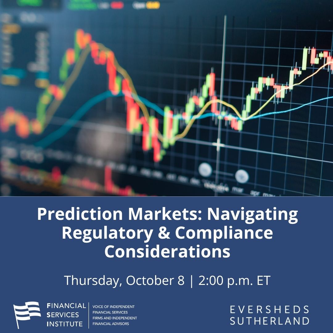FSIwashington's tweet photo. Prediction markets are evolving—and so are the regulatory and compliance considerations.

Join us for a discussion with @ESgloballaw on the regulatory framework and key supervisory, ethics, and monitoring considerations for firms.

Register: https://t.co/MYjXmSHma3

#FSIEvents https://t.co/RdZVJxZ6Ev