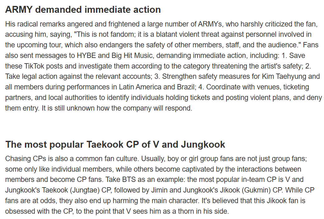IconOfAnEraTae's tweet photo. Another media article about Taehyung receiving DTs from jikookers. 

PROTECT TAEHYUNG
PROTECT YOUR ARTIST
BIGHIT AND HYBE TAKE ACTION
#ProtectTaehyung #ProtectYourArtistV 

https://t.co/BkIuxU8K8n https://t.co/8WU8yhlqrS