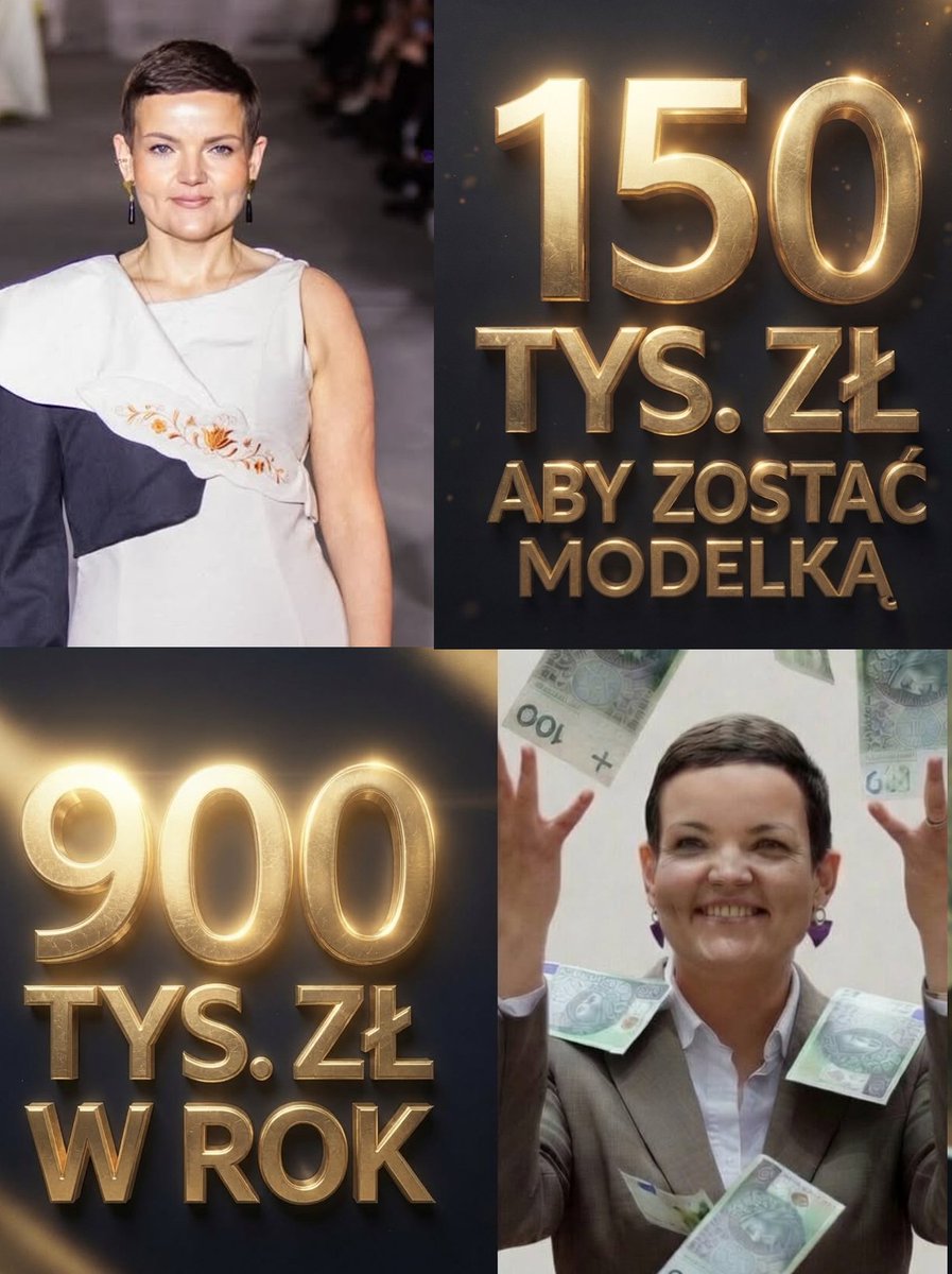 WasiukiewiczJ's tweet photo. Ze spacerów dendrologicznych prosto na wybieg...
Czyli jak z publicznej kasy wydać 150 tys. zł, aby zostać modelką.

To nie był incydent, to jest PATOLOGIA.

Dla przypomnienia.
Tylko w jednym 2023 roku na konto firmy Cienkowskiej mogło wpłynąć 900 tys. zł:
🔴615 tys. zł od Trzaskowskiego,
🔴120 tys. zł od Polska 2050,
🔴150 tys. zł od frakcji z Parlamentu Europejskiego.

*Wszystkie zlecenia z klucza politycznego (szczegóły poniżej).

Jeżeli ktoś taki, jak przykładowa pani Marta, zrozumiał, że pieniądze publiczne nie należą do społeczeństwa, ale należą do tych, którzy sprawują w danym momencie władzę to układa się z tą władzą, aby uszczknąć część tej kasy. 

A kiedy już ktoś taki, jak przykładowa pani Marta, sam już zdobędzie jakąś władzę to układa sobie innych za publiczne pieniądze.

I nasza przykładowa pani Marta przeszła oba etapy, układania się z władzą i układania sobie innych. 

I jej przykład dobrze pokazuje, że nie mamy problemu z jakimś jednym incydentem, ale z patologią. Z patologicznym systemem drenażu i przepalania publicznej kasy na to na co chcą sobie wydać w danym momencie ci, którzy dorwą się do władzy. 

Pani Marta jest tego żywym przykładem. Najpierw nauczyła się jak układać się z władzą, aby na jej konto trafiło trochę kasy z tej przeznaczonej do przepalenia, a teraz sama już wie jak ją rozdawać i nie przejmować się tym co ktoś na ten temat powie.

Dlatego trzeba zlikwidować ten system setek, tysięcy stworzonych "paśników", aby takie panie Marty i podobne im Mateusze polityki, wzięły się za coś pożytecznego w swoim życiu i nie zajmowały się więcej przepalaniem naszych, podatników pieniędzy...
---
*Szacunkowo o nawet 900 tys. zł mogło zostać zasilone konto firmy BFF Consulting Marta Cienkowska w roku 2023 z powyższych zleceń:

➡️Zlecenie od Trzaskowskiego - 615 tys. zł.Jak wykazał na Kanale Zero red. Waldemar Stankiewicz tyle prawdopodobnie ostatecznie wyniosła kwota zawartej umowy pomiędzy firmą Cienkowskiej a Zarządem Zieleni m. st. Warszawa za "Opracowanie szczegółowego harmonogramu działań oraz realizacja Finału i działań związanych z Konkursem WWK" (Warszawa w kwiatach)  

➡️ Zlecenia od Polska 2050
- 30 tys. zł netto za okres 01.07.2023 r. - 31.07.2023 r.; w okresie od 01.08.2023 r. 1 tys. zł netto za każdy dzieci obowiązywania umowy Jeżeli zlecenie obowiązywało do końca kampanii, czyli do połowy pażdzienika to Marta Cienkowska z tego zlecenia mogła wyciągnąć ponad 100 tys. zł. - 20 000 zł - zlecenie dotyczyło: szkolenie pracowników w zakresie organizacji wydarzeń; udostępnienie powierzchni magazynowej oraz usostępnienie sprzętu fotograficznego.

➡️ Zlecenie z Parlamentu EuropejskiegoJak wynika z artykułu OKOpress frakcja liberałów “Odnowić Europę” za organizację wystawy o granicy polsko-białoruskiej zapłaciła 34 245 euro (ok. 146 tys. zł) firmie BFF Consulting, którą prowadzi Marta Cienkowska.