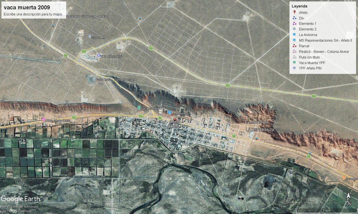 hhdospierre's tweet photo. "Vaca Muerta no derrama, ni siquiera en Neuquén". La realidad siempre se subleva: esto es lo que muestra el Google Earth. https://t.co/yGvRMlAukj