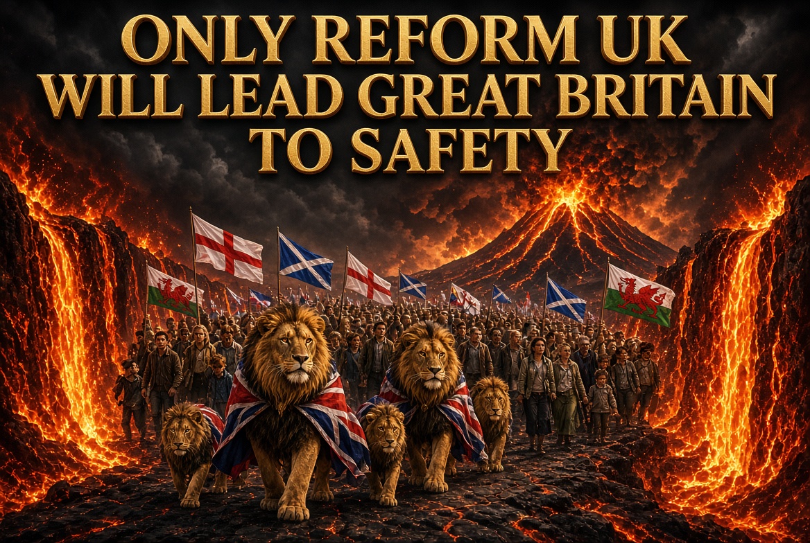 nightrider20266's tweet photo. Only Reform can lead Britain to safety. https://t.co/GMR3cQixos