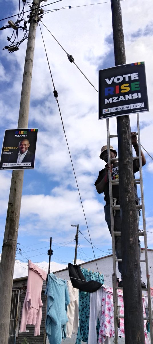 Rise_Mzansi's tweet photo. We’re putting up posters and listening to your concerns at the same time.
From water and electricity outages to damaged roads and waste collection, what challenges are you facing in your ward?
What’s your message to the incoming mayor?
#MessageToTheMayor #LGE2026 #CommunityVoices https://t.co/tcLHTgC9fg