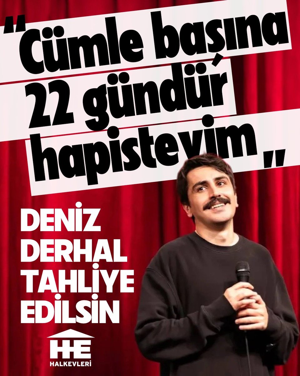 halkinhaklari's tweet photo. "Cümle başına 22 gündür hapisteyim"

Deniz Göktaş'ın ilk duruşması Çağlayan Adliyesi'nde devam ediyor.

Deniz derhal tahliye edilsin! https://t.co/SijBLC2XHO