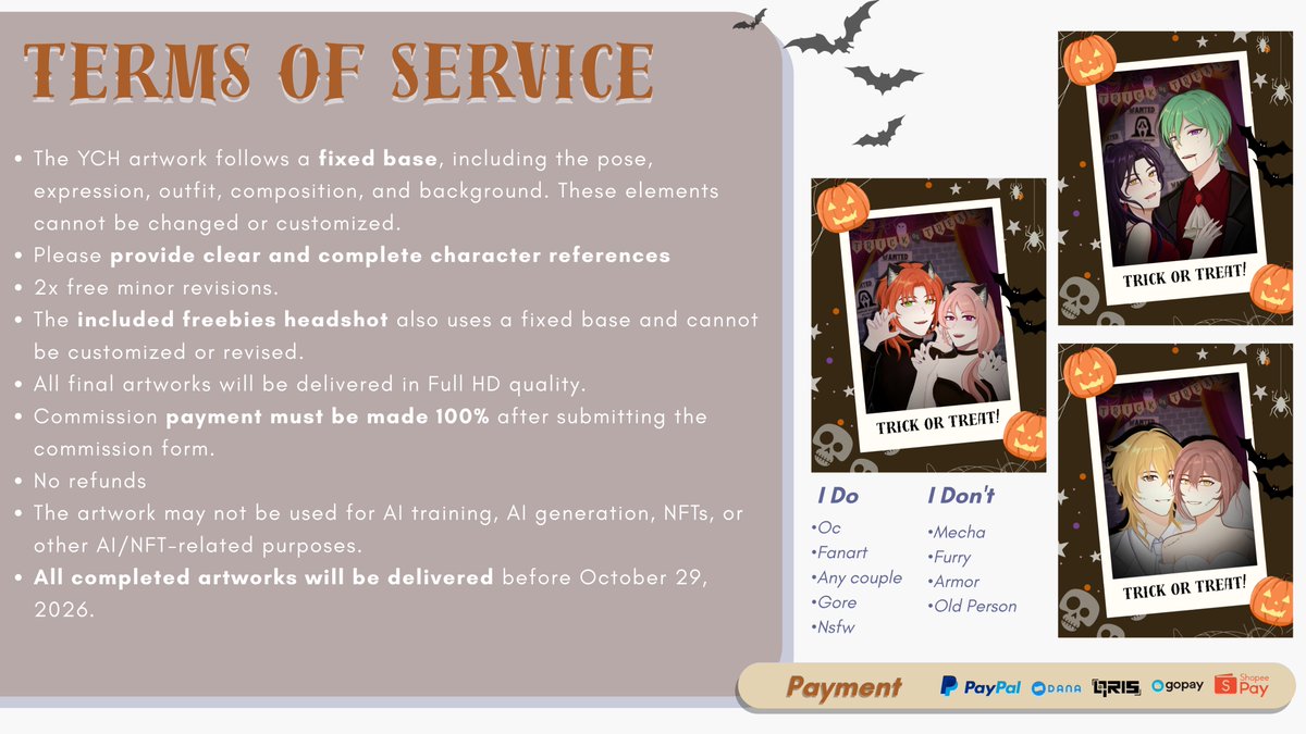 revanitharr's tweet photo. ♡[RT &amp; likes highly apreciated] ♡ 

Hii, i'm opening 𝒀𝑪𝑯 𝑪𝑶𝑼𝑷𝑳𝑬 𝑯𝑨𝑳𝑳𝑶𝑾𝑬𝑬𝑵 🎃 commission for Local (🇮🇩) &amp; International

🎃 Interested? DM me to grab your slot before they’re gone! 𝒀𝒐𝒖’𝒍𝒍 𝒂𝒍𝒔𝒐 𝒈𝒆𝒕 𝑭𝑹𝑬𝑬 𝒄𝒉𝒊𝒃𝒊 𝒉𝒆𝒂𝒅𝒔𝒉𝒐𝒕𝒔!👻 https://t.co/UnixaWQ3ky