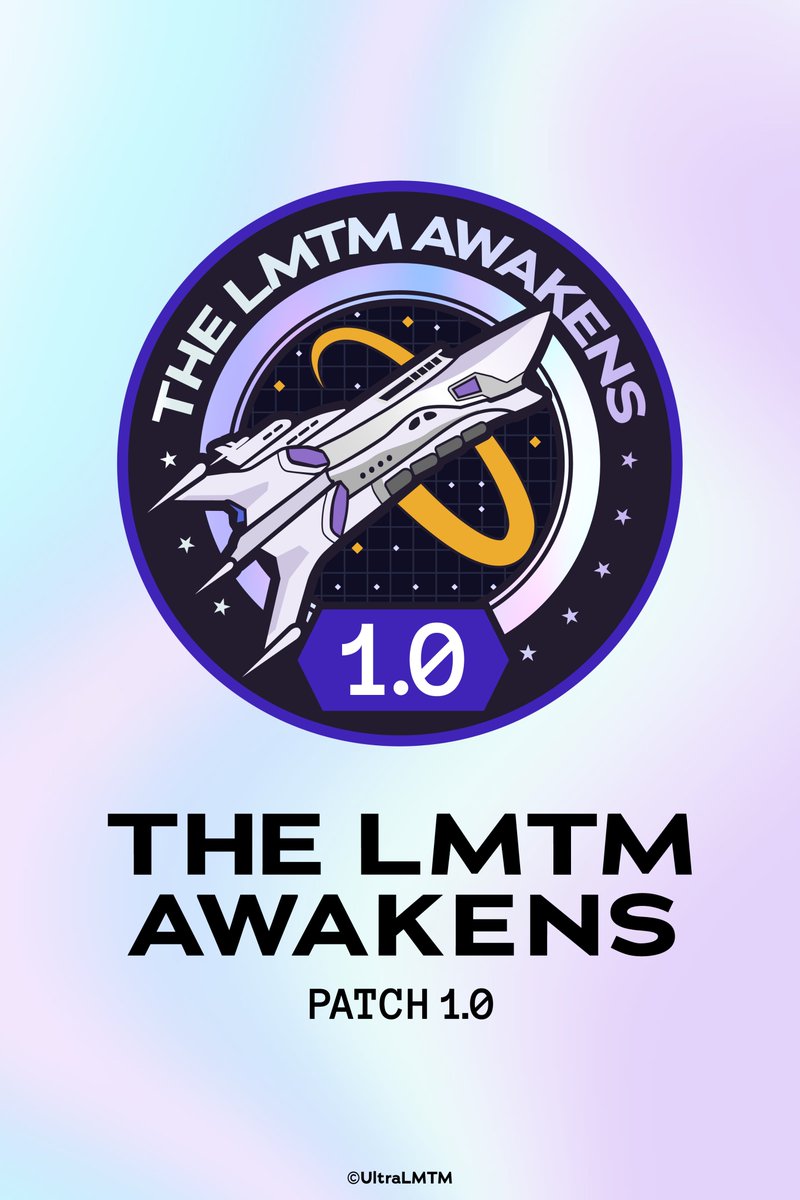 KmGraph's tweet photo. UltraLMTM「Patch 1.0 THE LMTM AWAKENS」のパッチロゴのデザインを担当させて頂きました！よろしくお願い致します！デビュー配信楽しみですね…！ https://t.co/QHkm2OjpzX