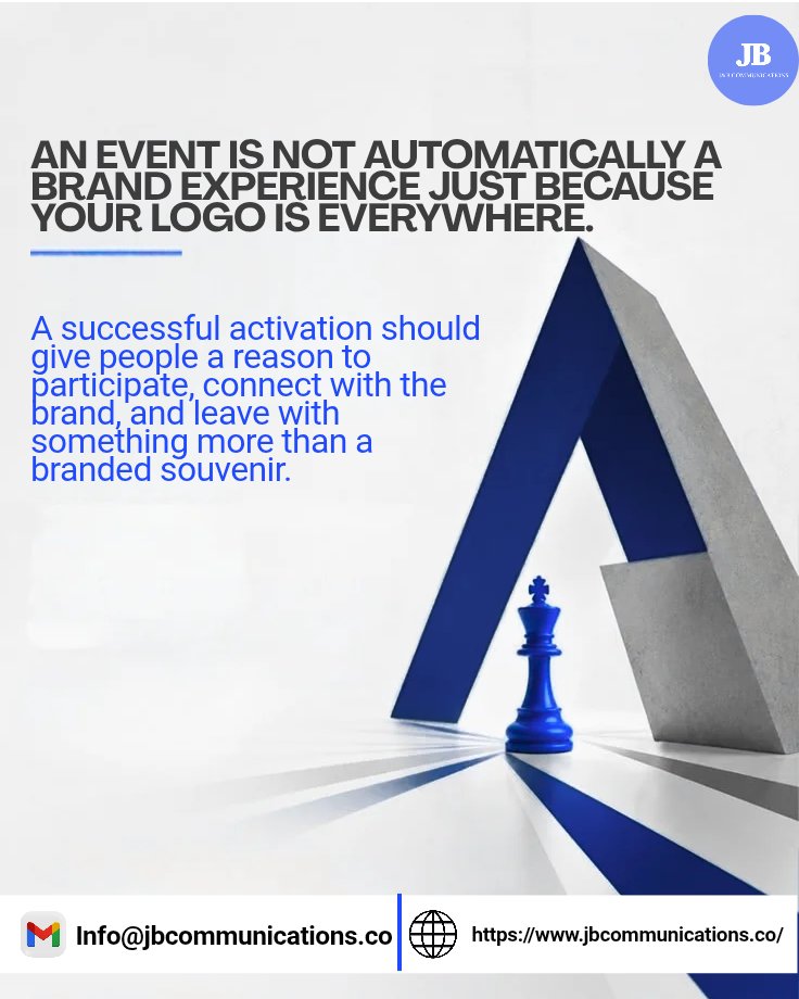 Jbcommshq's tweet photo. The best brand experiences don't end when the lights go off.

At J&amp;B Communications, we bring strategy and creativity together to help brands create experiences that have a reason to exist and a reason to be remembered.

Planning something for your brand? Send us a DM. https://t.co/suWoD9D1ou