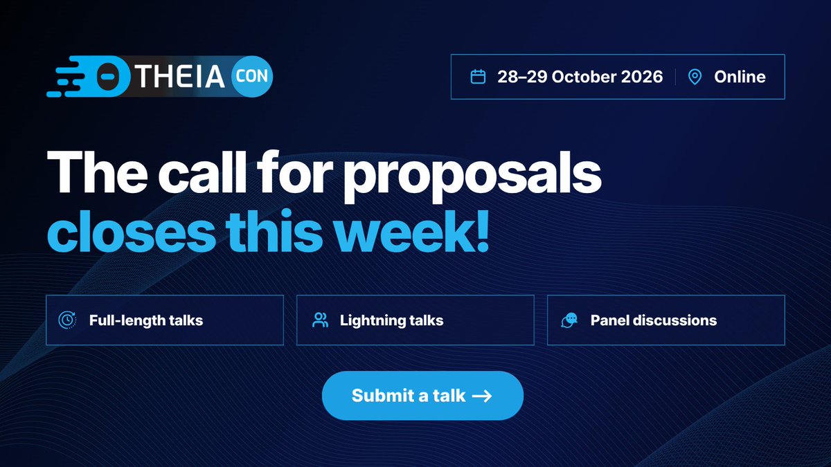 ECDTools's tweet photo. 🕰️ The submission deadline at TheiaCon is fast approaching. What are we looking for?
👉 Building tools and #IDEs
👉 Adopter stories
👉 AI-powered developer experiences
👉 #AIInfrastructure for tool builders
👉 Demos, deep dives, and more!

Submit today: https://t.co/HMClailN9s https://t.co/up0VSe8ATr
