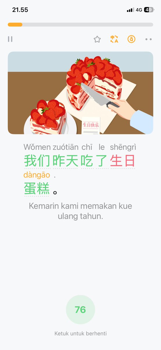 bleachedmauve's tweet photo. Unpopular opinion: "gada waktu belajar bahasa" itu 90% alasan doang🫠
 Bisa sambil nunggu ojol, antri kopi or nunggu meeting mulai itu udah 30 menit sehari. Gweh dh sering oake waktu nyempil itu buat bljr Mandarin pake app biar gk wasting time🥴 hehe u guys must try! 🙌🏻
#langtwt https://t.co/EaZs0i5QgI