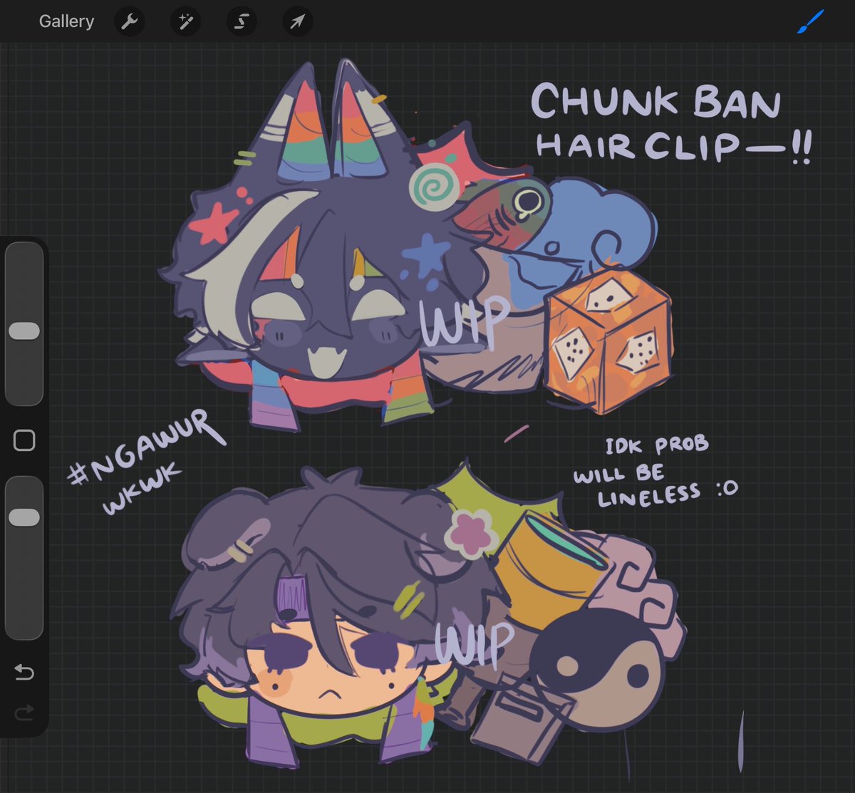 Azuorchid's tweet photo. chat is this tuff I’ve been thinking abt making hairclips…. https://t.co/yMuHaOA7pv