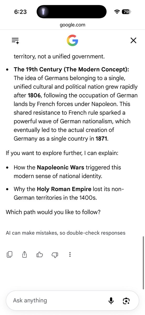 DavidShamie's tweet photo. @MarkNaughton9 @PrintedRiffs @BuenoForMiami Youre aware that “Germany” as a nation was not created until 1871. There was no country called “Germany” throughout history.  Does that make it fake? Nationalism is a modern concept and self-aware identity, arising often through resistance to occupation. https://t.co/bhroR6vMyY