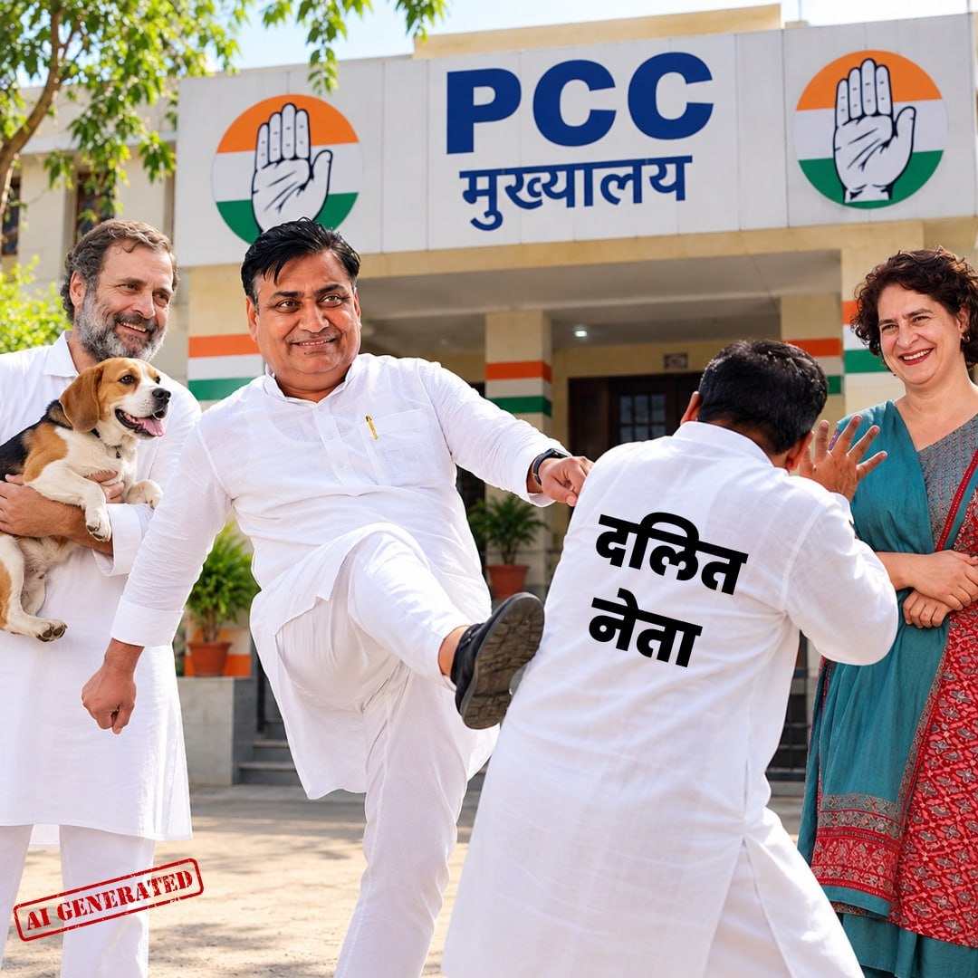 VijaySingh61184's tweet photo. कांग्रेस को दलितों से ज्यादा कुत्तों से प्यार है  🐕

चुनाव आते ही “जय भीम” याद आता है, लेकिन अपने ही दलित नेताओं को संगठन में सम्मान और अधिकार देने की बारी आती है तो उन्हें हाशिए पर क्यों धकेला जाता है?

दलित सिर्फ वोट बैंक नहीं हैं—सम्मान और बराबरी के हकदार हैं।

#Congress #Dalit #RajasthanCongress
@INCRajasthan 
@INCIndia 
@RahulGandhi 
@GovindDotasra 
@Zinda_Avdhesh 
@8PMnoCM 
@Khalbaali 
 https://t.co/LXbqomqLvb