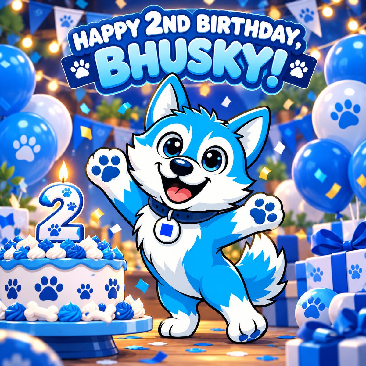 basedhusky's tweet photo. 🎂 Two years ago, a little husky was born on @base

Happy 2nd birthday, $BHUSKY 💙🐾
Memes got us here. The mission kept us here: turning onchain activity into real help for rescue dogs.

Here’s what we’ve built in two years 👇

🔍 Transparency first
🔒 Original BHUSKY/WETH pool: liquidity permanently locked, LP tokens burned
🔥 ~15% of total supply permanently out of circulation

🐶 Real help, onchain
💙 Recurring donations to @DharamsalaAnima and @LovablePawsResq

🐾 Multiple charity contributions throughout our first two years
🃏 Adopt with $BHUSKY on Vibe Market — collectible cards featuring real adoptable dogs
💙 50% of collection fees go directly to Lovable Paws Rescue

🎮 Built for fun too
Two free games live on Telegram via @bhuskygames_bot:
🏃 BHUSKY Runner — an endless runner
🗝️ Bhusky’s Crypt — a roguelike dungeon crawler

🤫🤫🤫 Year 3: we build for shelters in 2027! 
🐶 ShelterSite by BHUSKY: free, open-source, multilingual adoption websites for animal shelters
🔑 One-click passkey donation wallets for shelters

Code for good. Built on Base.

To every holder, meme maker, player, builder and dog lover still here: this birthday is yours.

Two years, one pack. 💙🐾

#OnchainCharity $BHUSKY