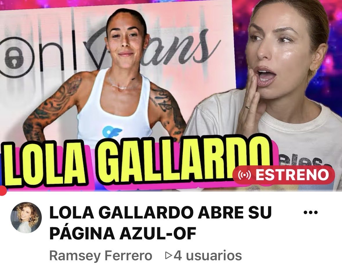 Lola Gallardo OnlyFans page announcement graphic Lola Gallardo OnlyFans page announcement graphic