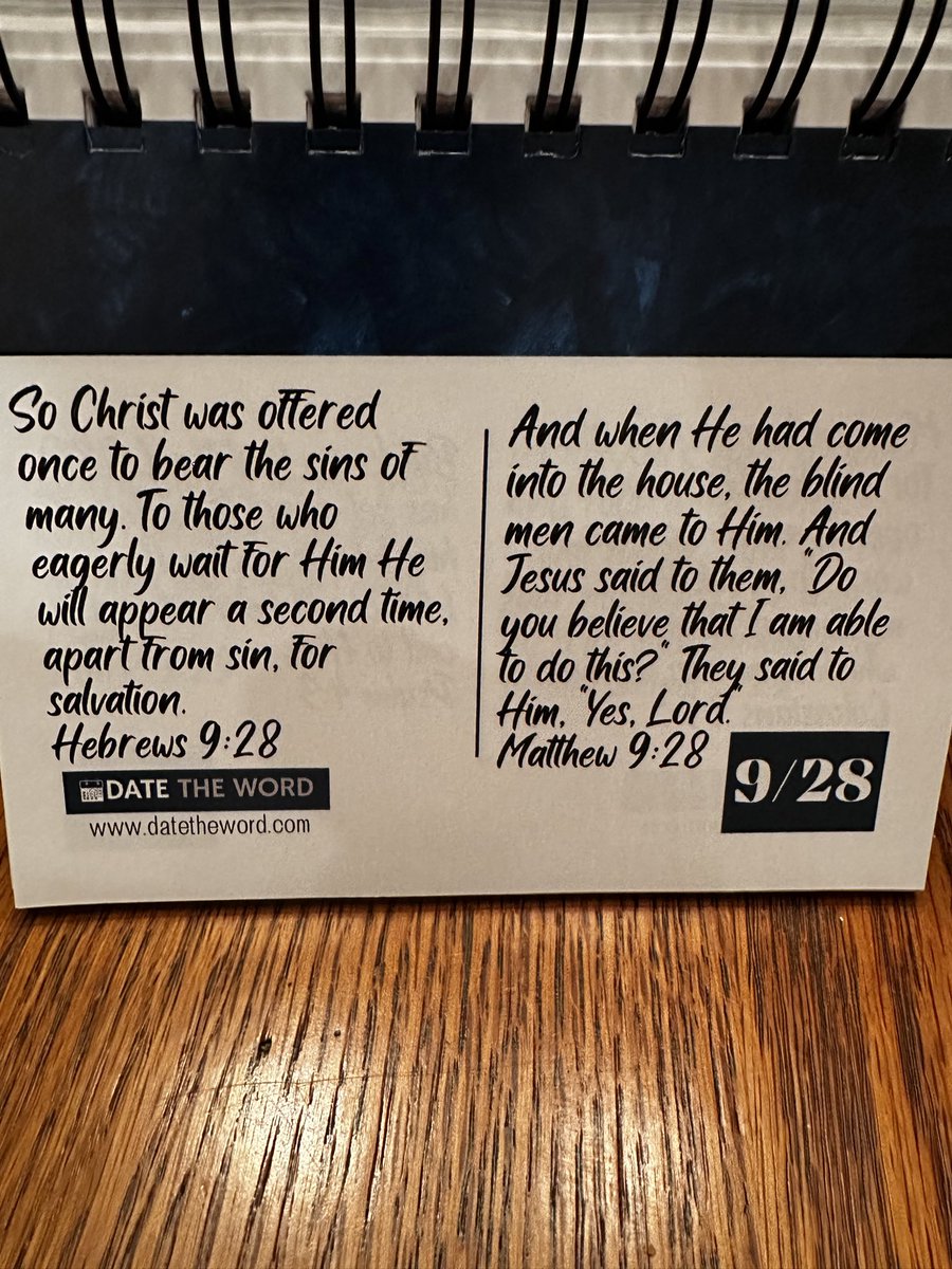 DwayneCarson's tweet photo. Bible @ Breakfast Bible @ Bed for September 28 (9/28)
#Datetheword https://t.co/opjvsOMwf4