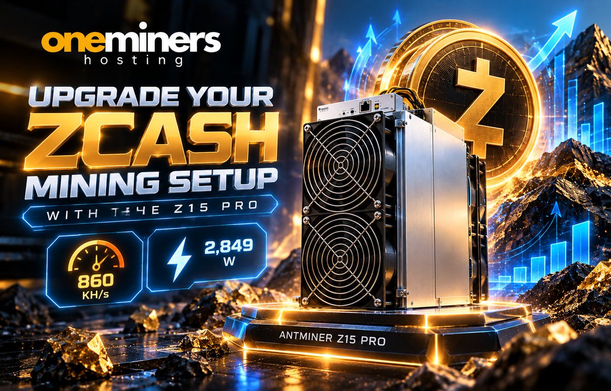 blaise_vautrin's tweet photo. Upgrade Your Zcash Mining Setup With the Z15 PRO
🚀 Looking for more Equihash hashrate?

The Antminer Z15 PRO delivers 860 KH/s at 2,849 W, giving Zcash miners a powerful option for scaling their operation.

🎟️ LIORA_BUY — $50 off

#ZcashMining #ASICMiner #Z15PRO #CryptoMining https://t.co/xY7MqYO5Gm