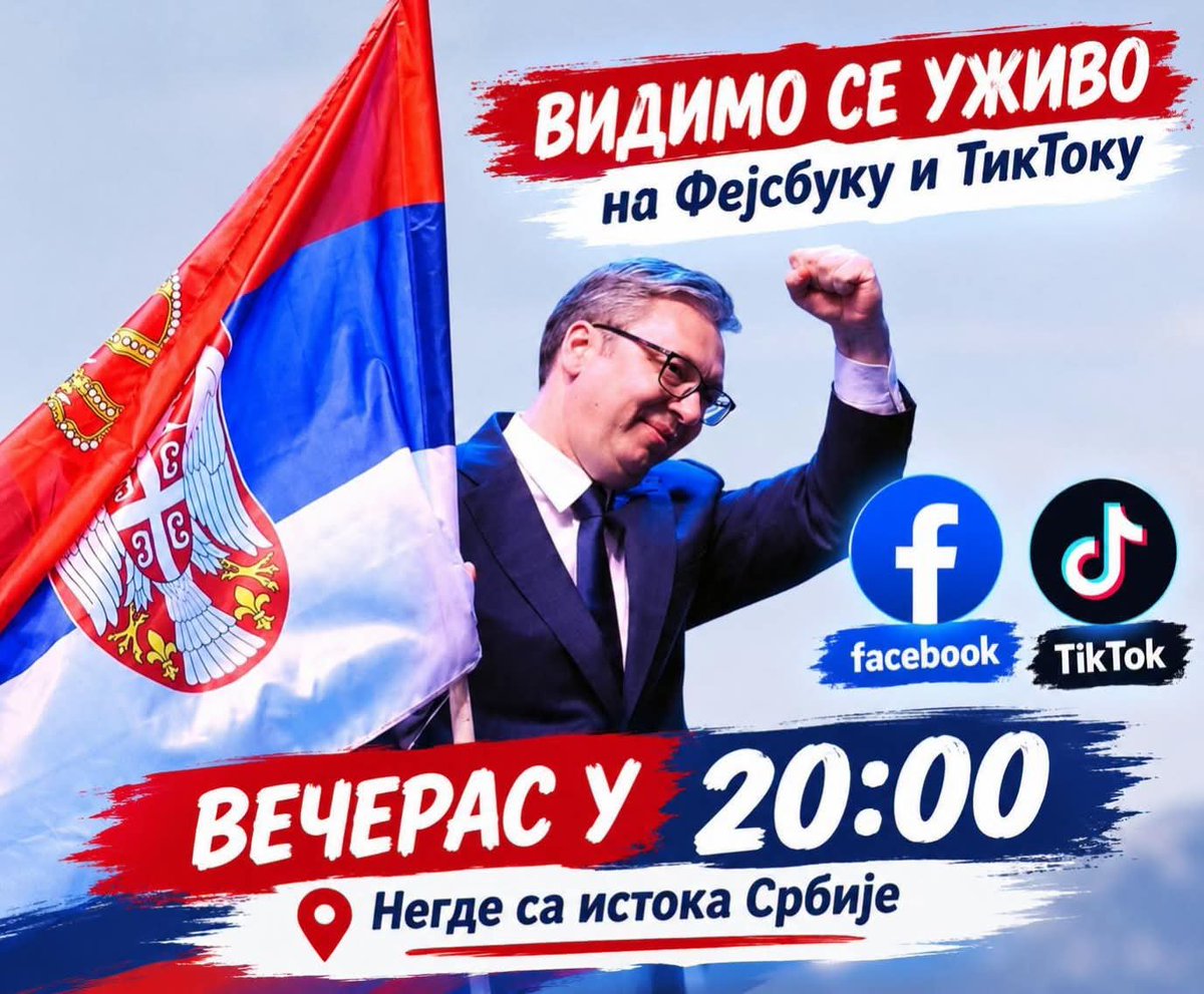 Petko18642's tweet photo. Aleksandar Vučić u 20h!🇷🇸🇷🇸🇷🇸 https://t.co/ES2SAW3jS4