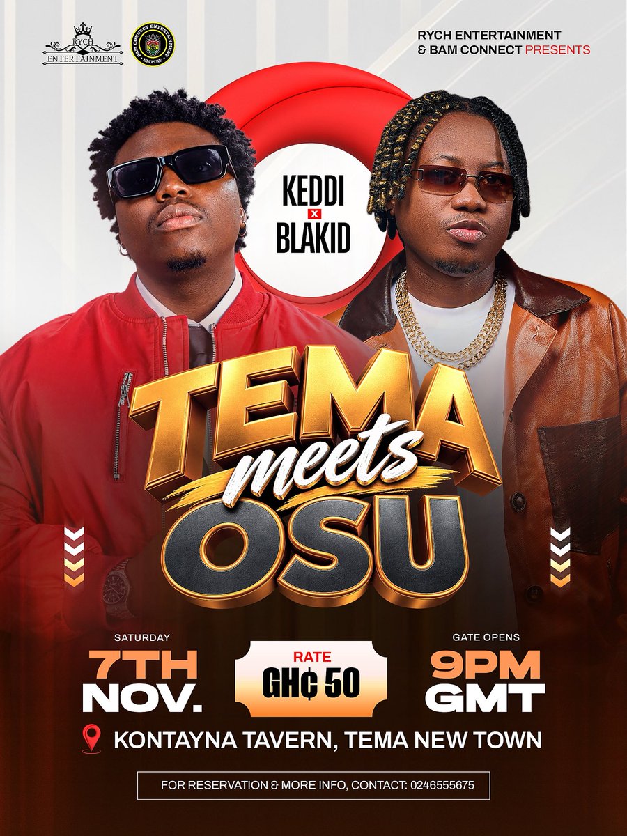 blakidmusic's tweet photo. Doing this with my brother @Keddi_gh 🔥 Tema Meets Osu 💥 You can't miss this one 📌 https://t.co/hwG1McBm1W