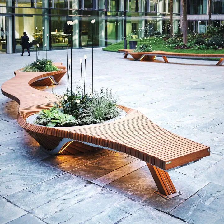 tomfgoodwin's tweet photo. Something I’ve not noticed about France until lately is how amazing the street furniture is 

You can walk from a cheap long stay car park to the airport terminal and it feels classy.  

It makes a difference. 

Lots of planting. Lots of pedestrian protection

Even the bins feel sophisticated 
Trains on grass feels like the future we were promised 

I don’t mean famous stuff like Hector Guimard metro, I mean just many town centers