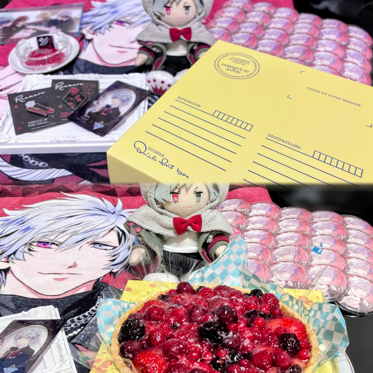 Mog_bread1001's tweet photo. .
ぬい丸さん、おはよう☀
美味しいタルト、一緒に食べようね🍓
.
#utapri_ranmaru_BD2026 https://t.co/SQJnn0LqDu