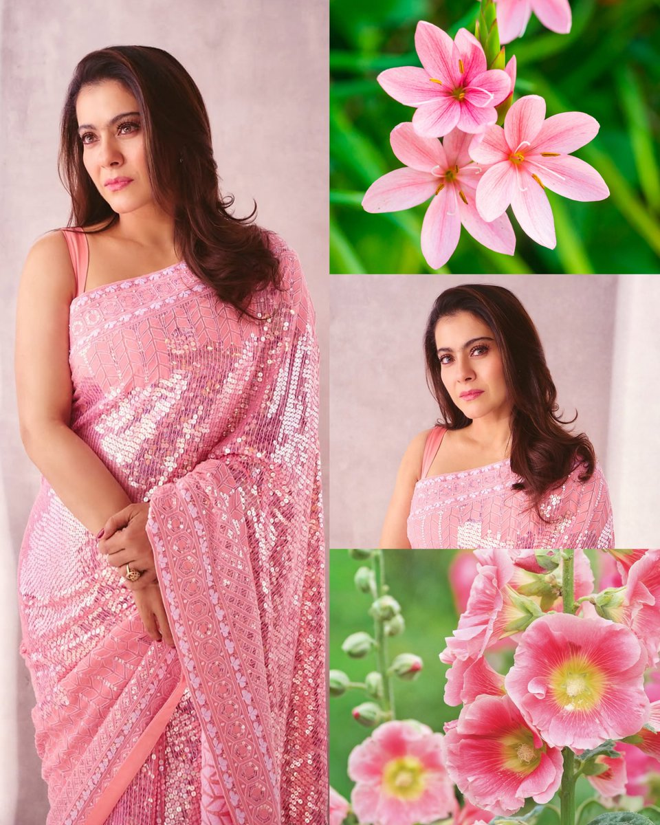 NatureN12416793's tweet photo. Kajol's pink sari reminds me of spring. @itsKajolD 🌸🎀💗🩷
#Kajol #fashionstyle #sareebeauties #flowers #womanstyle https://t.co/52ar70LJCp