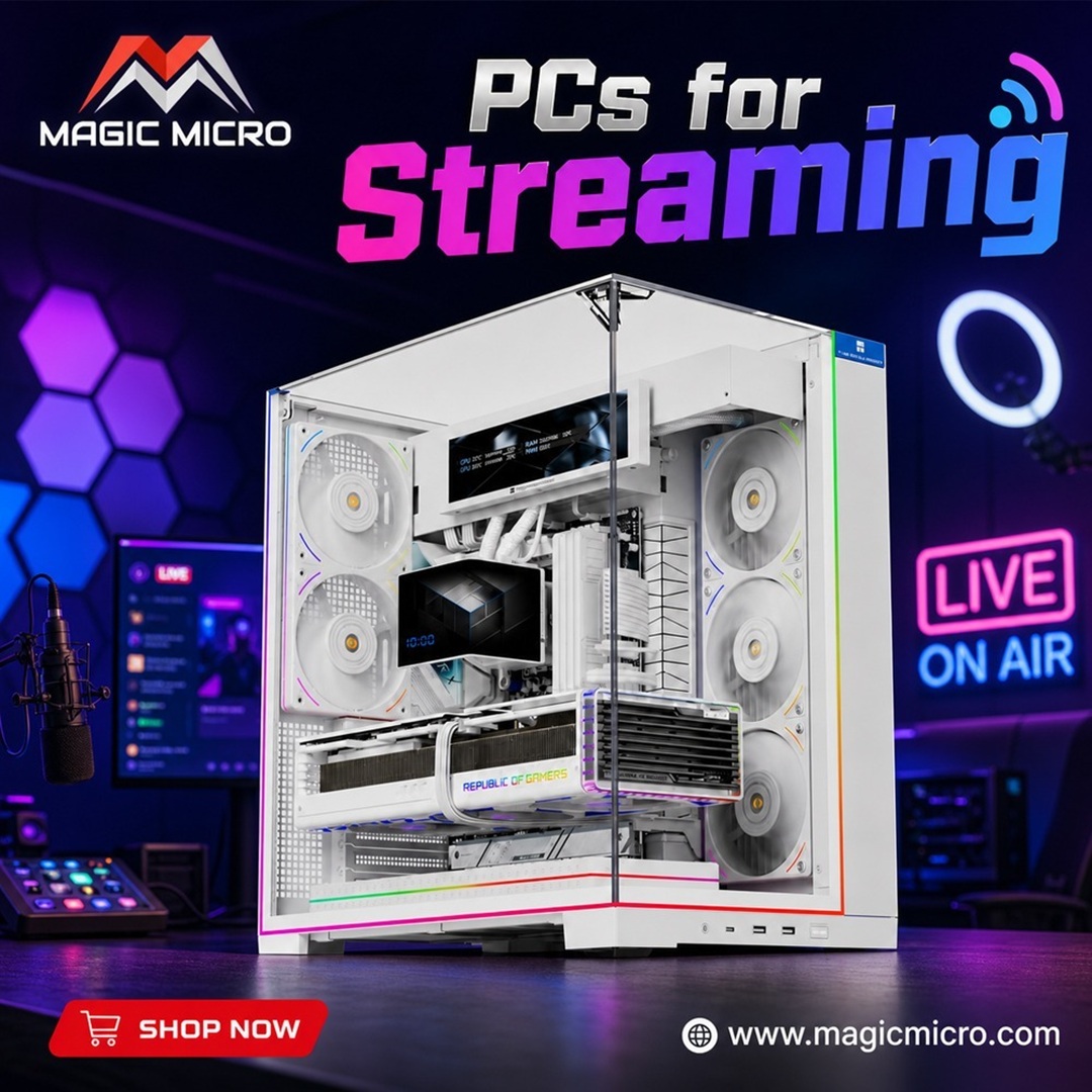 _magicmicro's tweet photo. Upgrade your streaming setup with Magic Micro PCs for Streaming, built for gaming, live streaming, multitasking, and content creation.
Shop now: https://t.co/xgs5Kykw3P
#streamingpc #gamingpc #usastreamers #contentcreator #magicmicro #usa https://t.co/weafvyR1xp