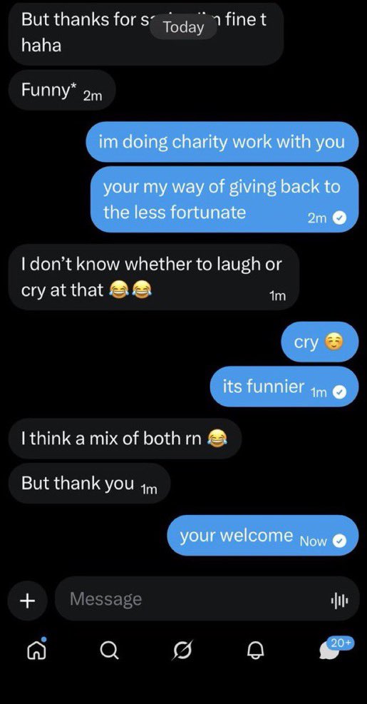 Goddesbrieskye's tweet photo. getting thanked for insulting someone is part of my everyday routine https://t.co/QAxHdFr1Ok