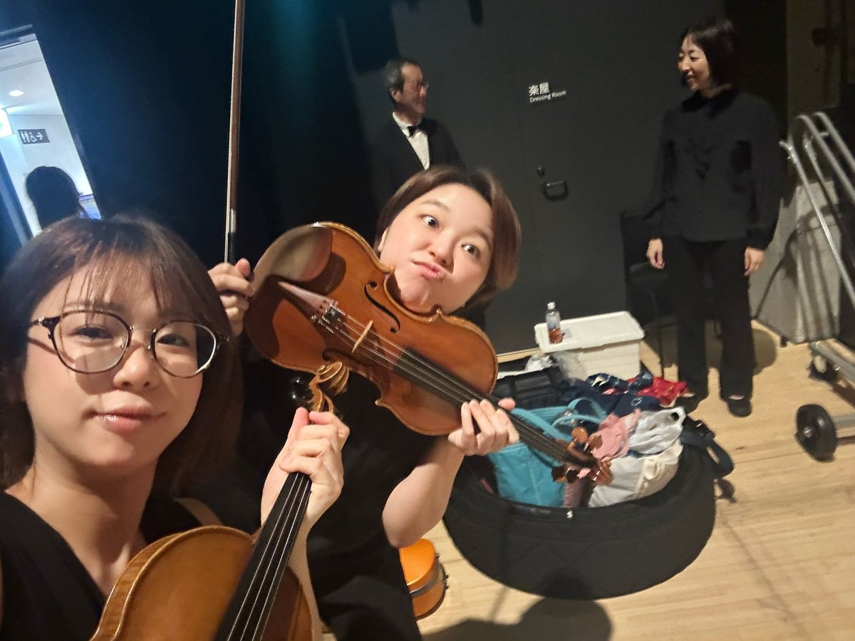 A_liantom's tweet photo. 昨日は、マニアックすぎるプログラムで活動をしている「オーケストラエクセルシス」さんで演奏させて頂きました。
シンディングの曲は難しすぎてびっくらこいたけど、練習し甲斐がある壮大で素敵な音楽。
キョンちゃんと一緒で大変心強かったわ。

＠suzukyon0327 
@orch_excelsis https://t.co/gZohXLauSZ