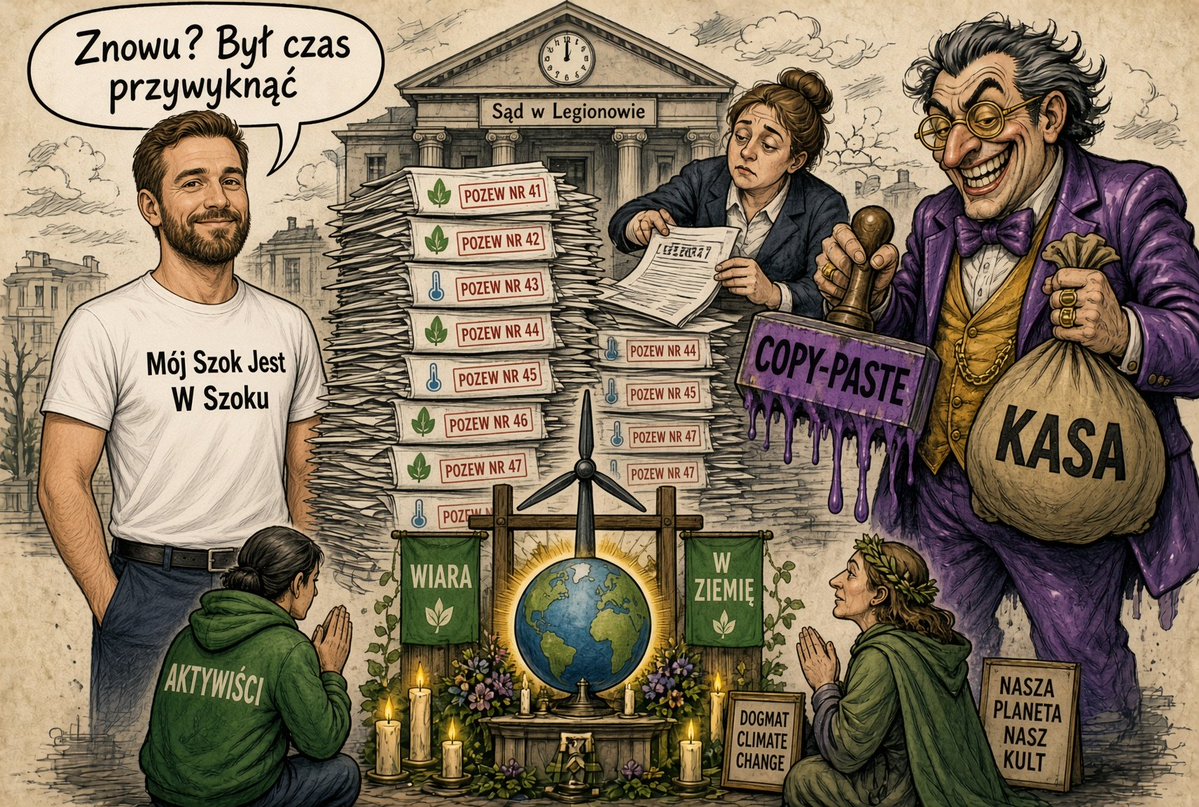 rafalhubert's tweet photo. Jutro punkt 12.00 w sądzie w Legionowie ma mi zostać udostępniony kolejny pozew ze strony pana @jakubwiech.

Ciekaw jestem jakie kolejne zbrodnie poczyniłem w stosunku do wyznawców religii klimatycznej i jej lobbystów?

Mam nadzieję, że będą to jakieś zaskakujące postrzeżenia Pana magistra, a nie klasyczne dla niego copy/paste.

Na bank już jednak wiem, że chodzi o kasę.