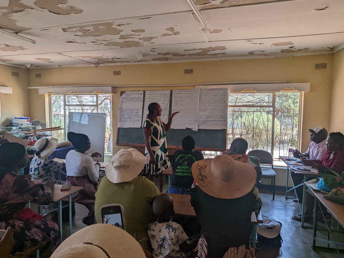 zfu_official's tweet photo. What happens to women's land rights when they marry, divorce or become widowed?
Today at the ZFU Masvingo Provincial Office, women are having honest conversations about how land rights shift with every life change, &amp; what it means for women who farm &amp; feed their families https://t.co/bGzmdqXo45