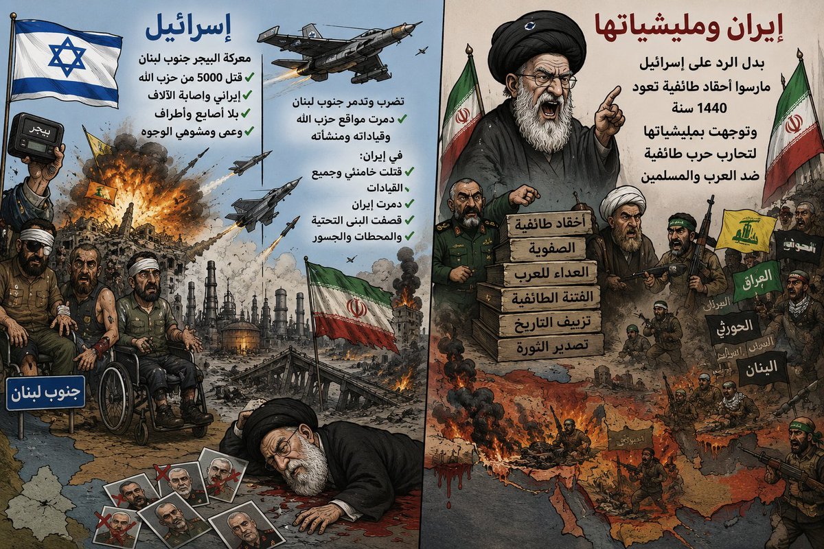 jmtb0207's tweet photo. @AaRrMm313 لا أعترف بنظام إيران كنظام إسلامي أصلا بل أراه نظاما معاديا للإسلام ومتاجرا بالدين لتحقيق مشروعه السياسي والطائفي https://t.co/8KALxfUsb3