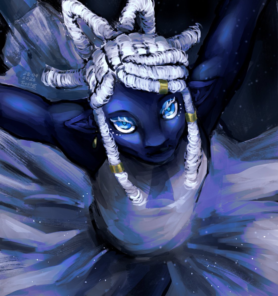 frostytrove's tweet photo. Gaze so beautiful and gentle, yet intense.
#deltarune #deltarunefanart #deltaruneblue https://t.co/cQrcTmPlZs